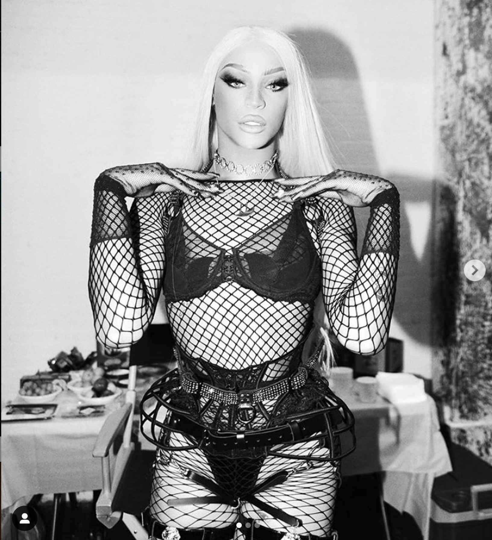 Pabllo Vittar Wearing The Slicer Necklace for Timida Music Video