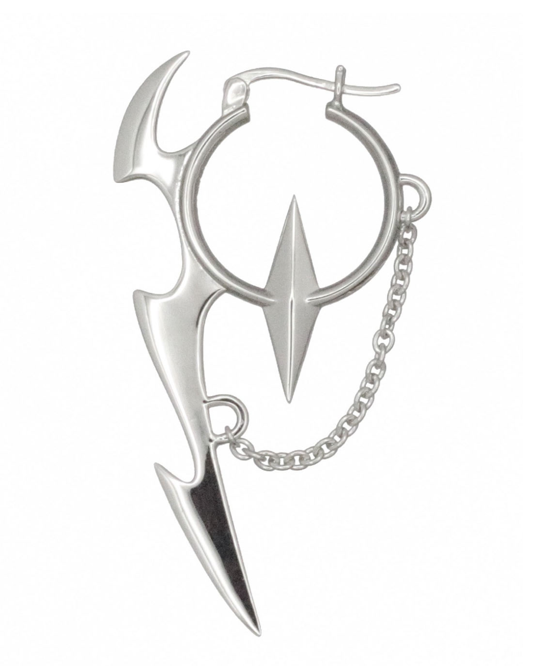 CHAIN CUTLASS EARRING