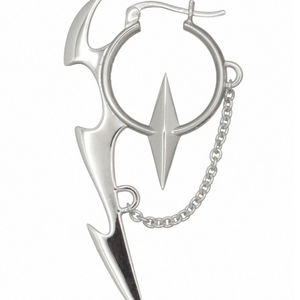 CHAIN CUTLASS EARRING