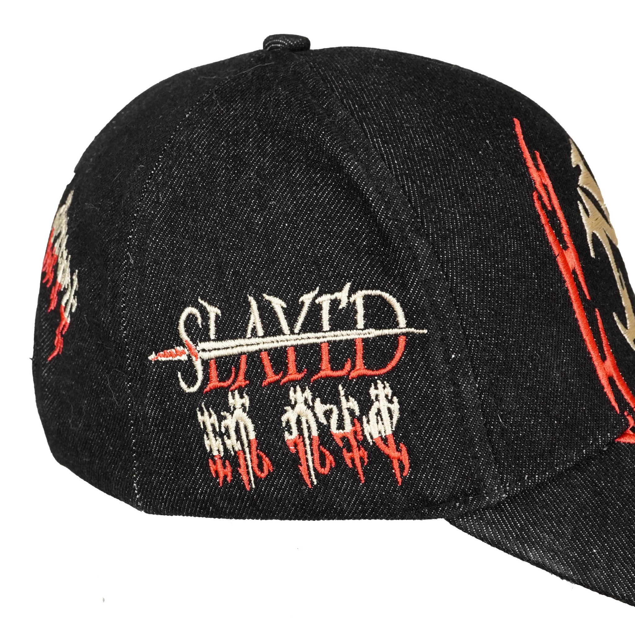 SLAYED IN NYC HAT ( BLACK DENIM )