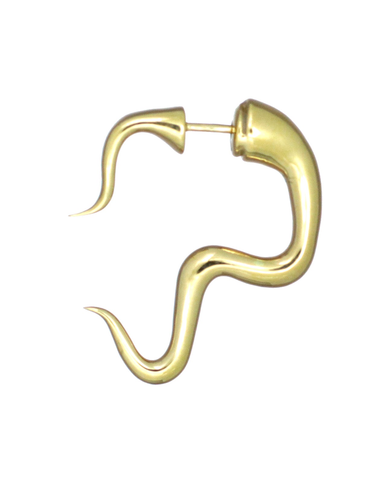 SMOOTH COIL PUSHBACK EARRING