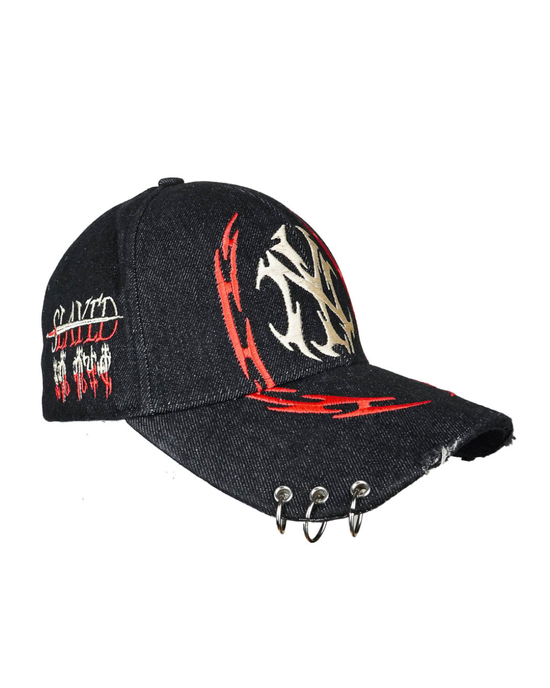 SLAYED IN NYC HAT ( BLACK DENIM ) – Austin James Smith display picture 1