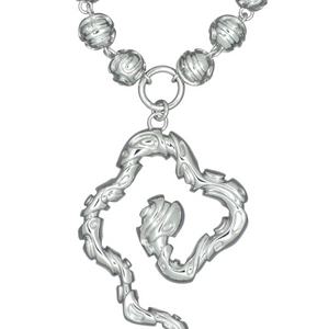 TENDRIL PENDANT BALL CHAIN NECKLACE