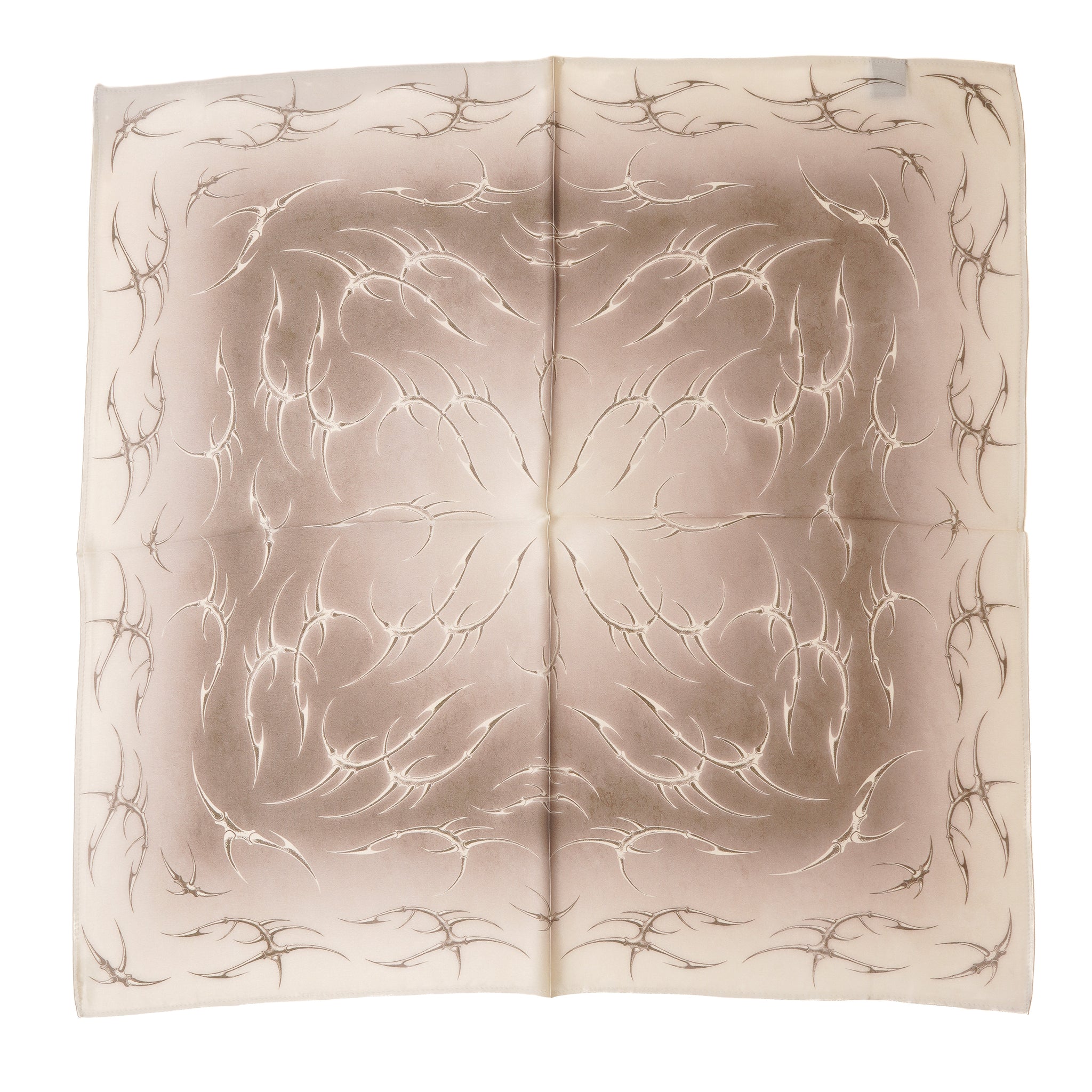 VOID SPIRAL SILK BANDANA ( CHAMPAGNE )