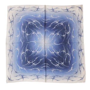 VOID SPIRAL SILK BANDANA ( DEEP BLUE )