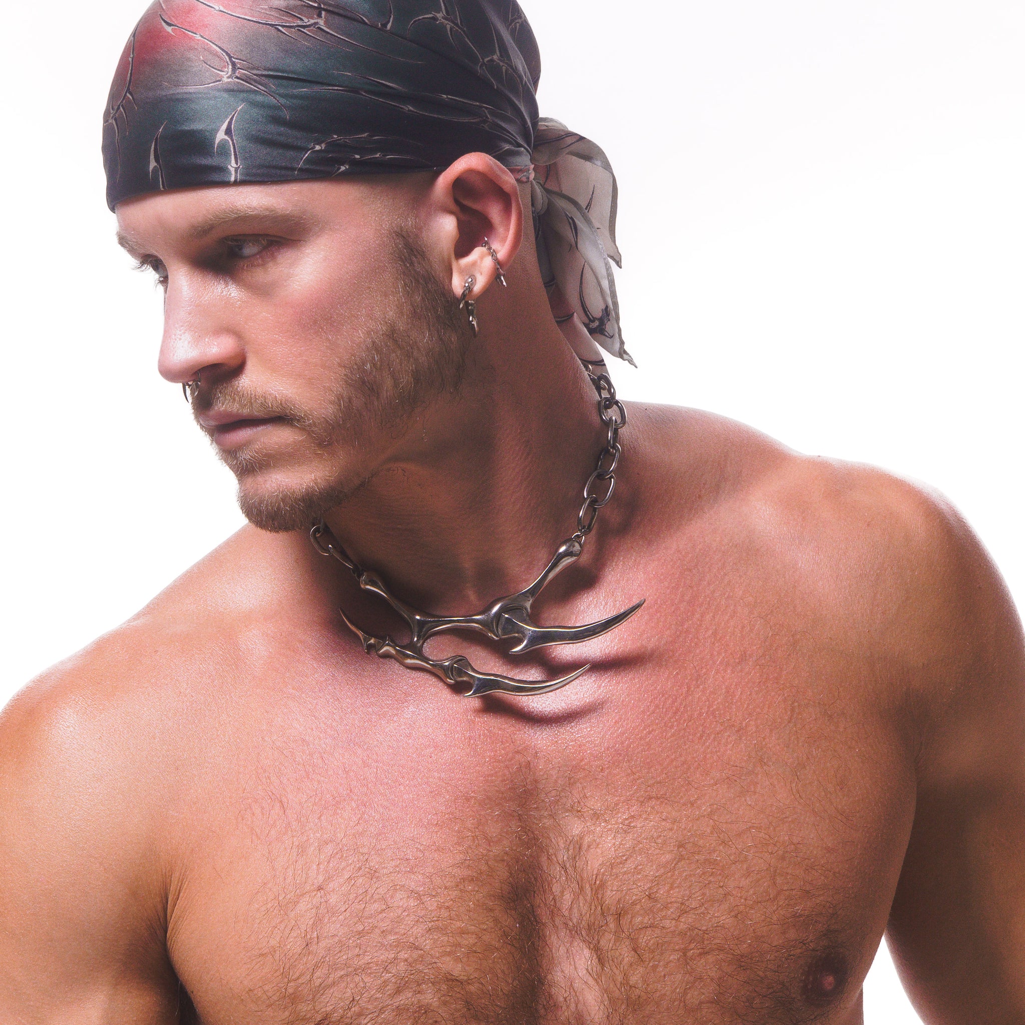 VOID SPIRAL SILK BANDANA ( TROPICAL )