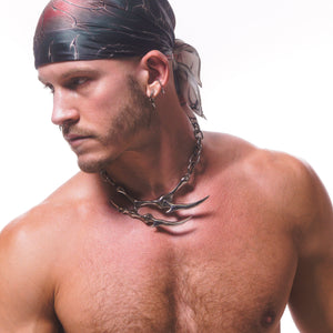VOID SPIRAL SILK BANDANA ( TROPICAL )