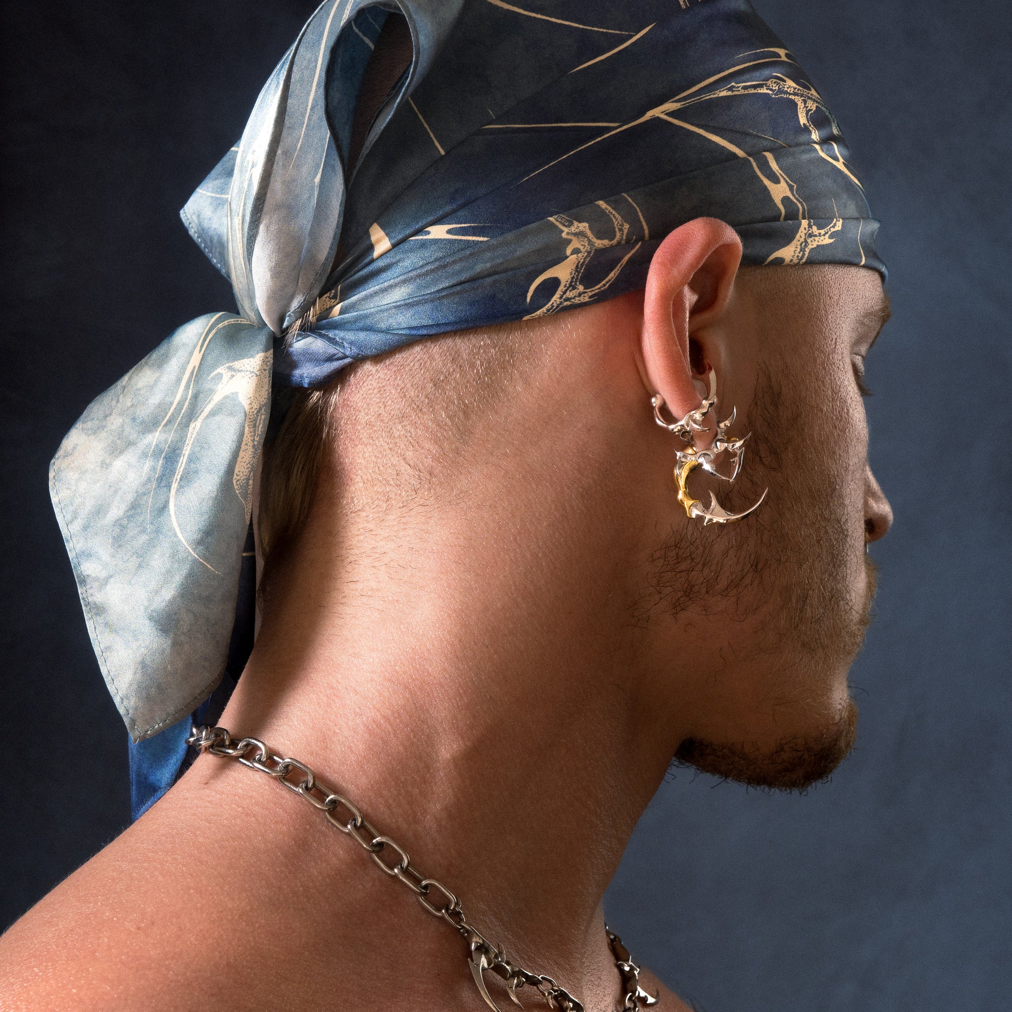 CEREBRA SILK BANDANA ( BLUE )