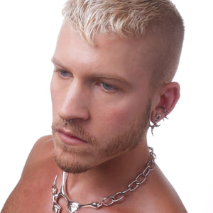 LARGE SPIRAL TOOTH EARRING