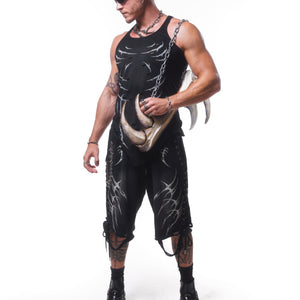 DISTRESSED ARMOR TANK ( WASHED BLACK )