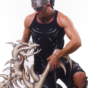 DISTRESSED ARMOR TANK ( WASHED BLACK )
