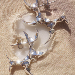 LARGE SPIRAL TOOTH EARRING