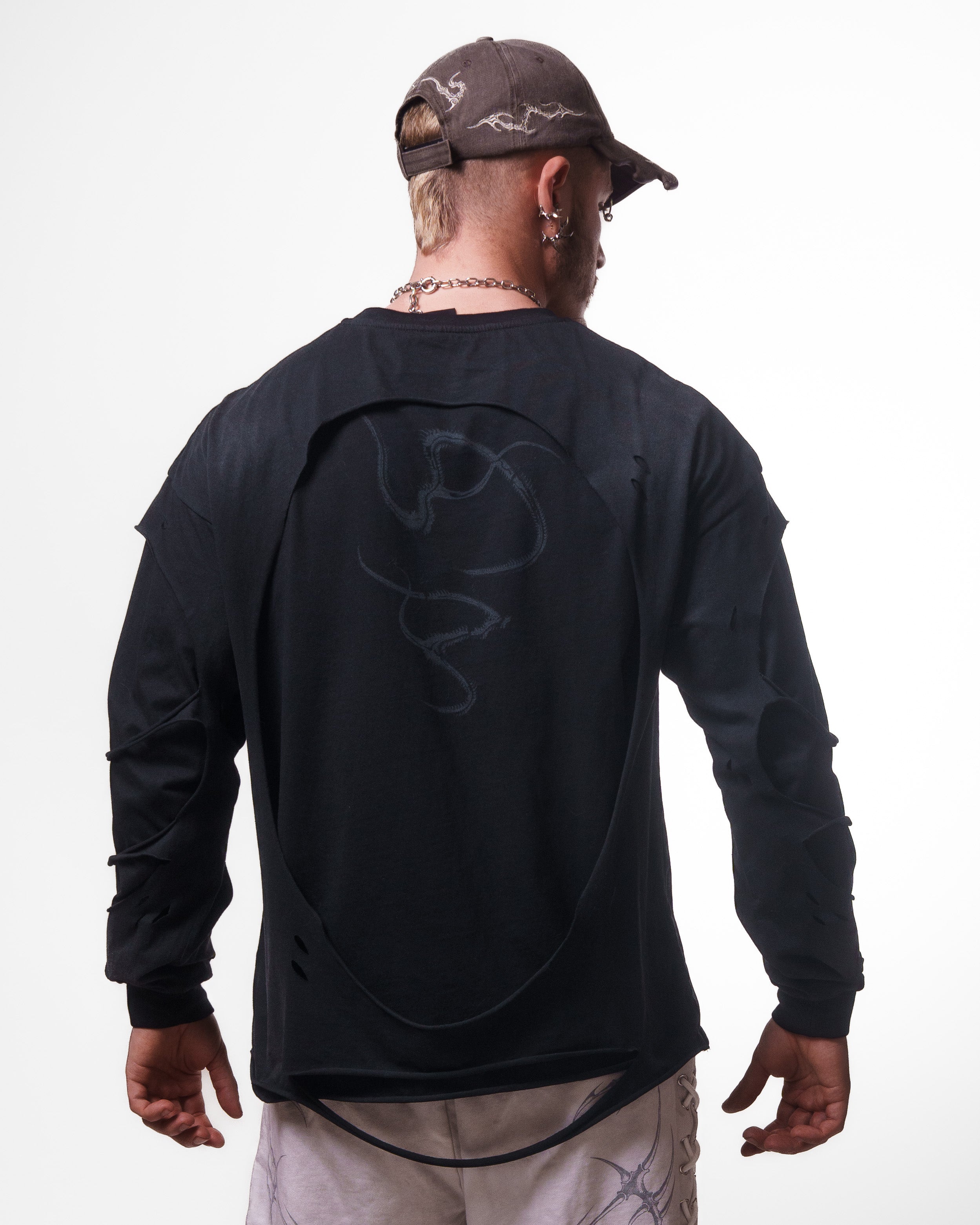 LAYERED LONGSLEEVE ( WASHED BLACK ) – Austin James Smith