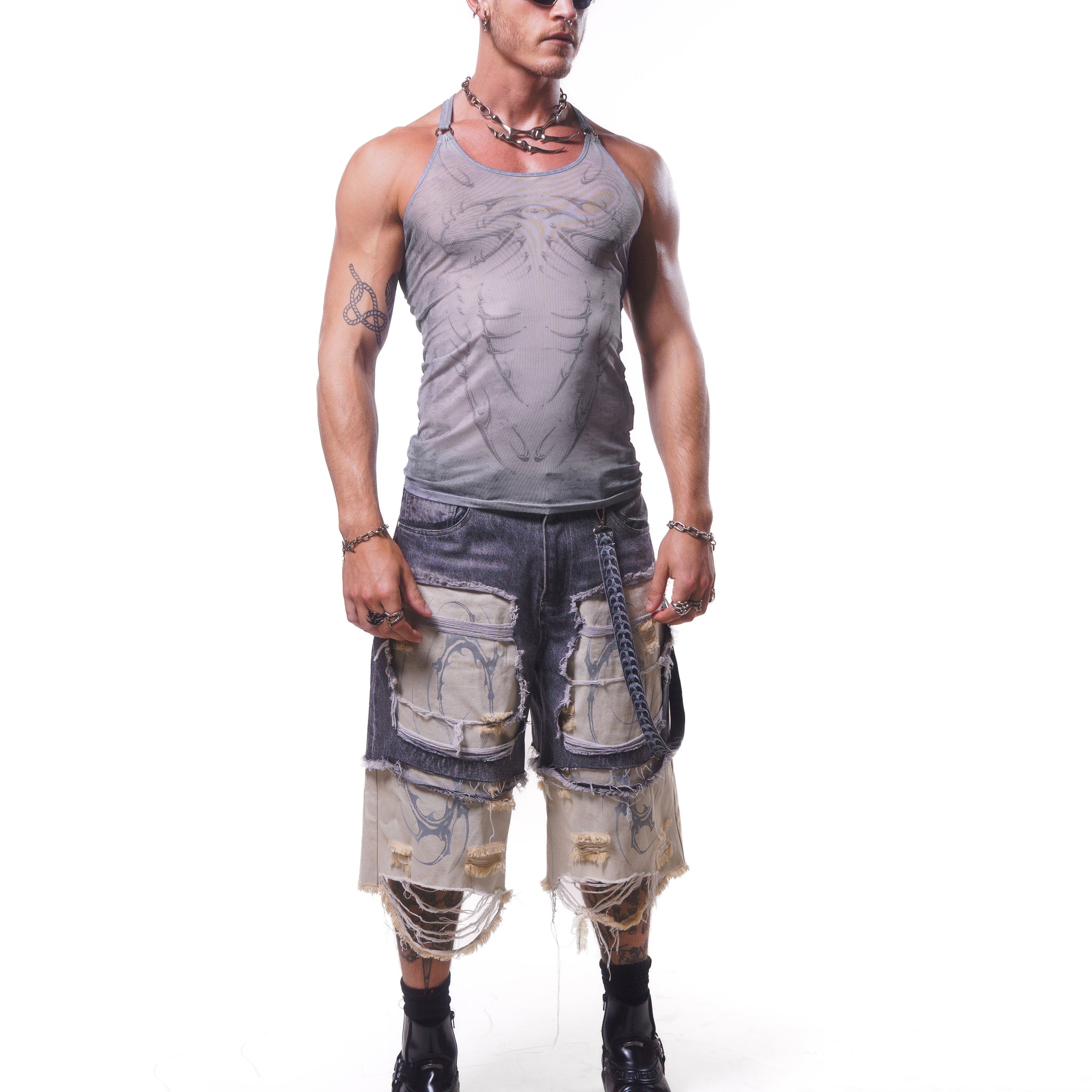CRYPTIC MESH HARDWARE TANK ( GREY )*PREORDER*