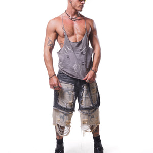VIPER HARDWARE STRINGER TANK ( WASHED GREY )