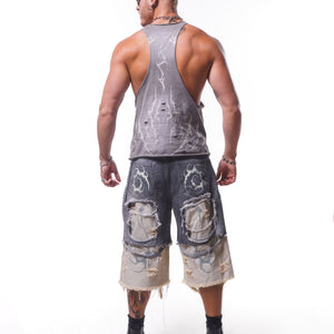 VIPER HARDWARE STRINGER TANK ( WASHED GREY )