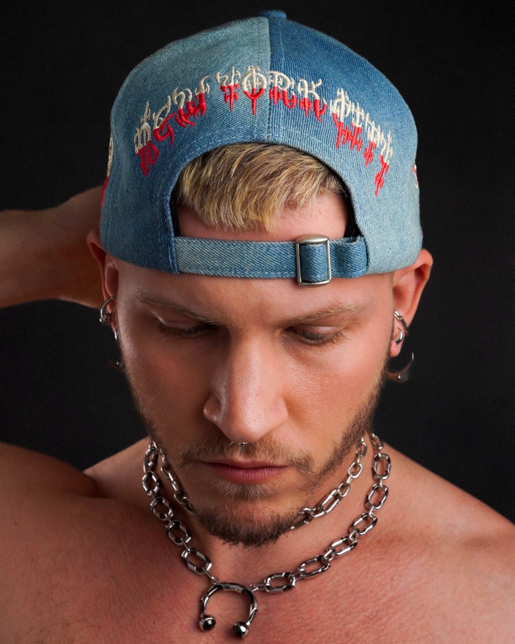 SLAYED IN NYC HAT ( BLUE DENIM ) – Austin James Smith