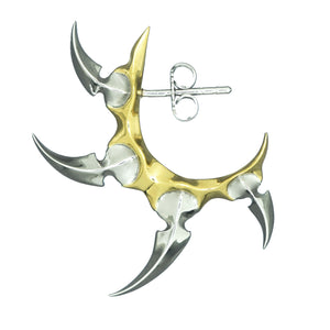 LARGE SPIRAL TOOTH EARRING
