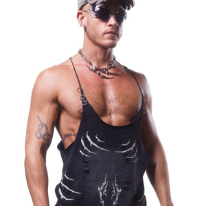 VIPER HARDWARE STRINGER TANK ( WASHED BLACK )