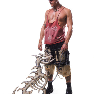 VIPER HARDWARE STRINGER TANK ( WASHED RED )