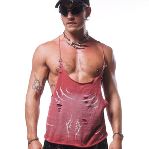 VIPER HARDWARE STRINGER TANK ( WASHED RED )