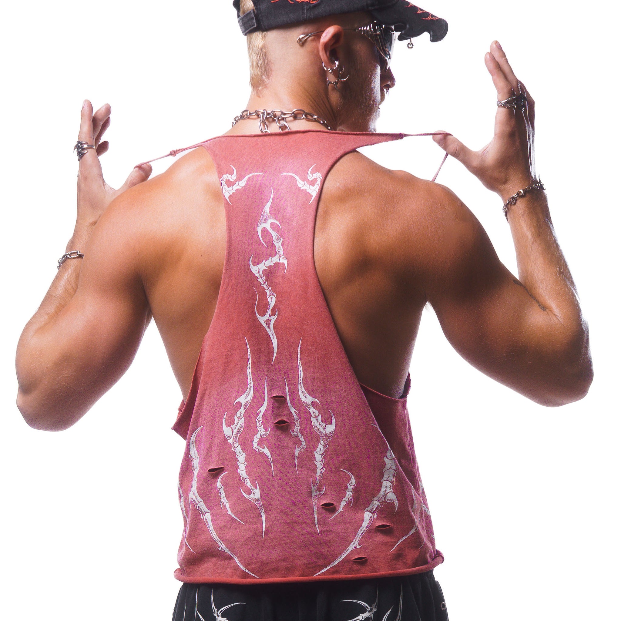 VIPER HARDWARE STRINGER TANK ( WASHED RED )