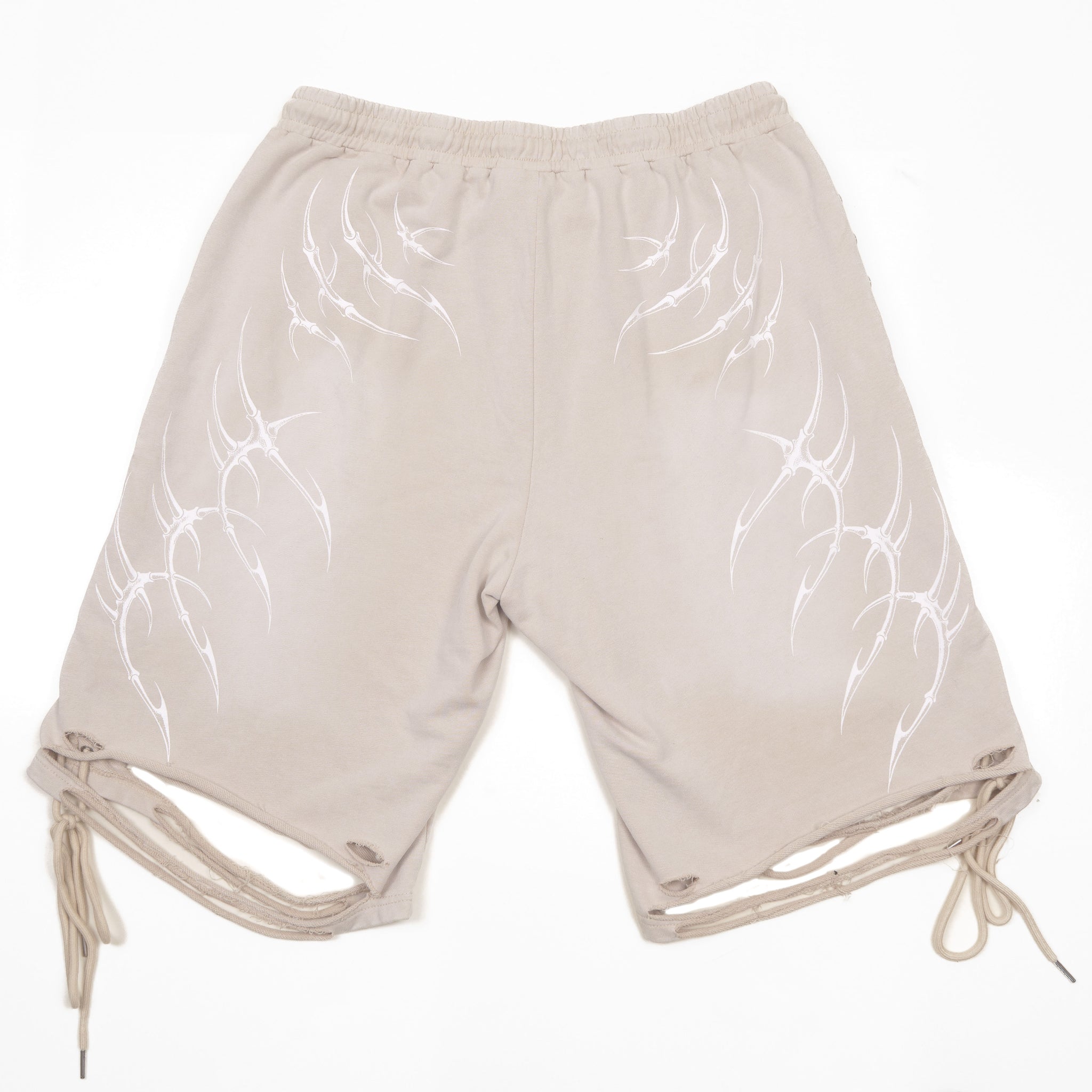 LACED WING SHORTS ( BEIGE )