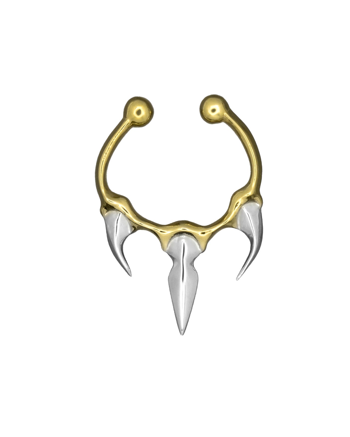 TRIPLE TUSK NOSE RING