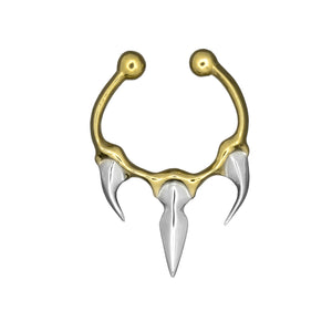 TRIPLE TUSK NOSE RING