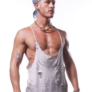 VIPER HARDWARE STRINGER TANK ( ASHED WHITE )