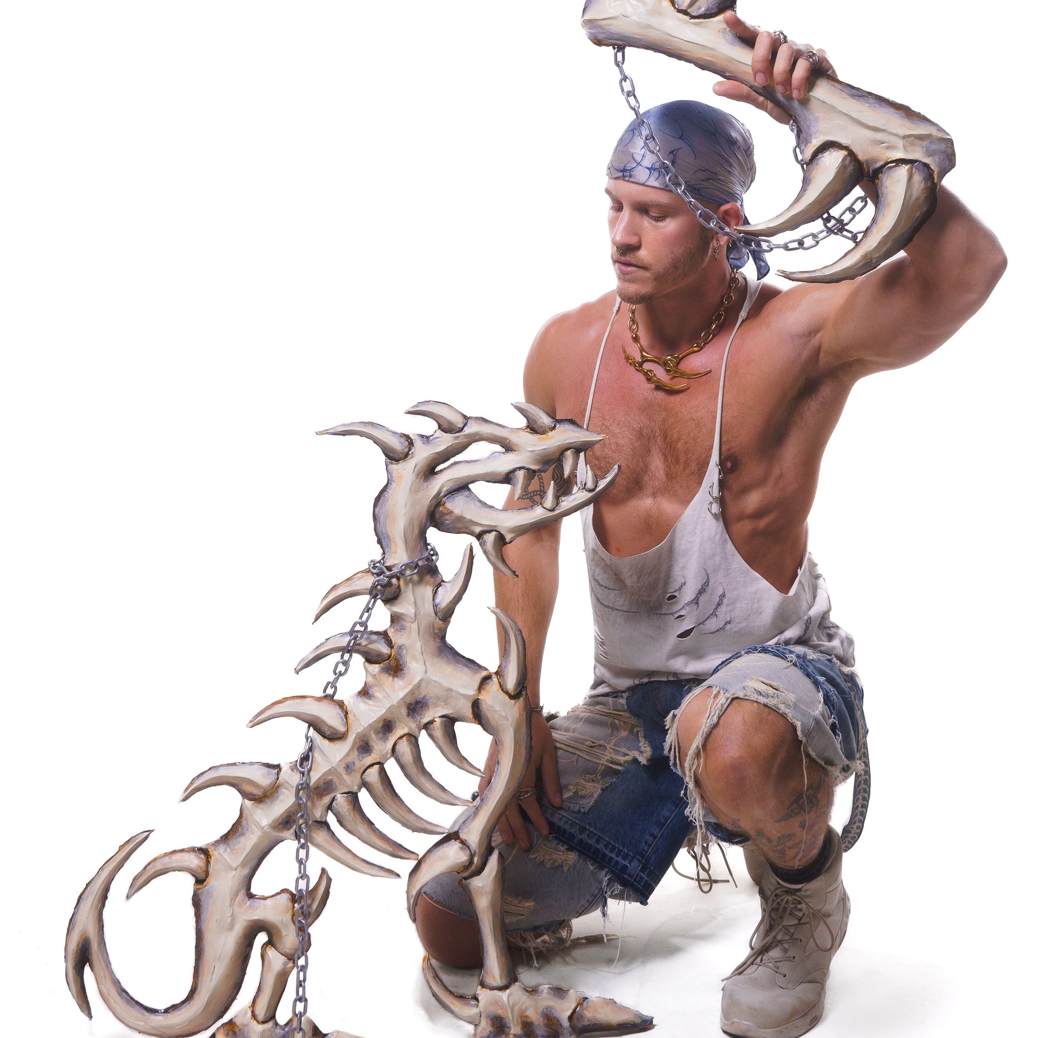 VIPER HARDWARE STRINGER TANK ( ASHED WHITE )