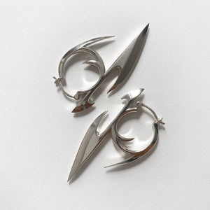 Sterling Silver Punk Earring Jewelry