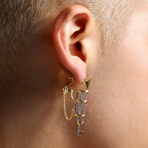 Sterling Silver Punk earring 