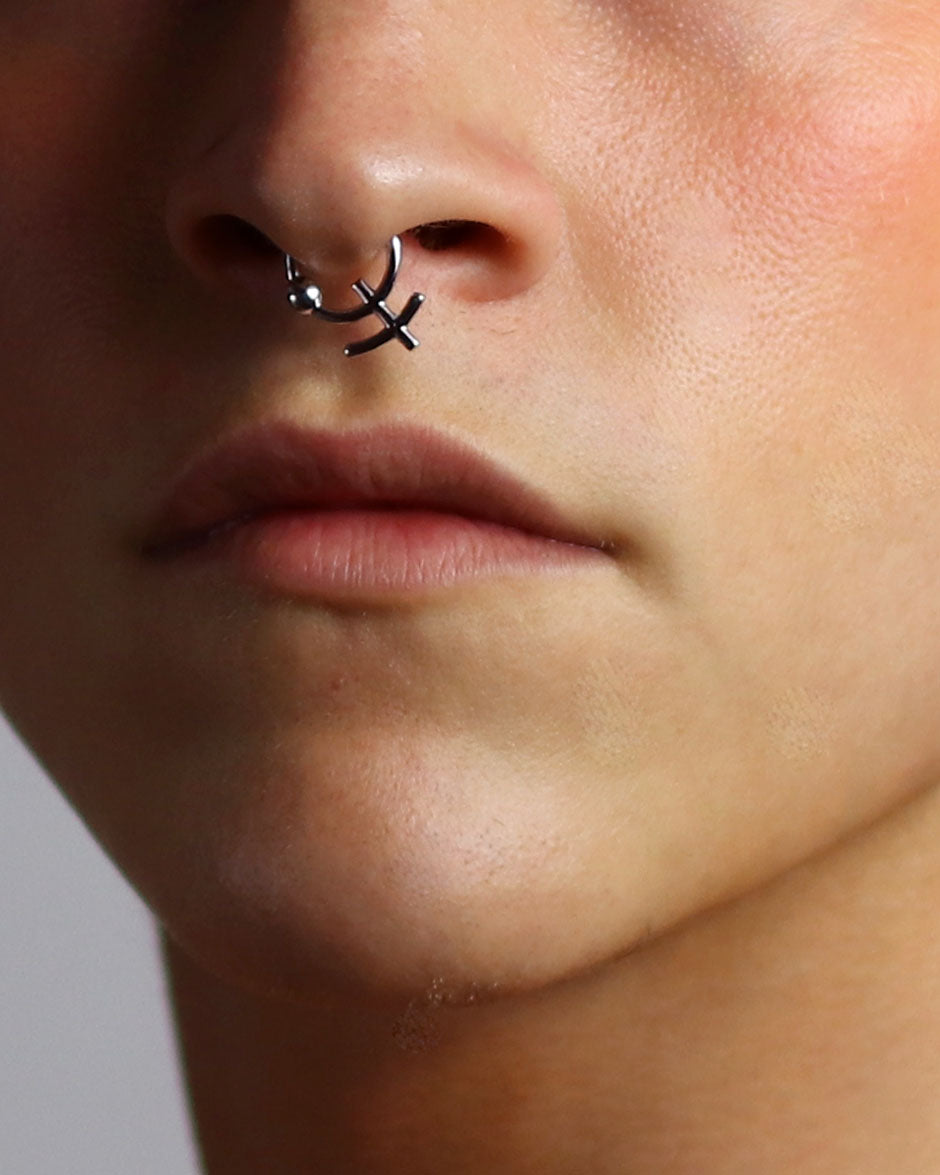 Sterling Silver Punk Nose ring