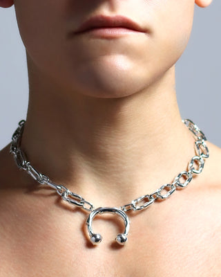 Sterling Silver Punk Futuristic Pendant Jewelry