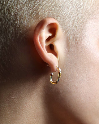 Sterling Silver Punk Futuristic Earring Jewelry