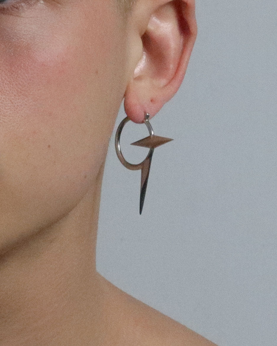 Baby Snitch Sterling Silver Punk Earring