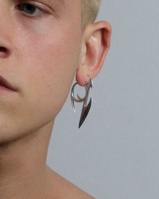 Sterling Silver Punk Earring Jewelry
