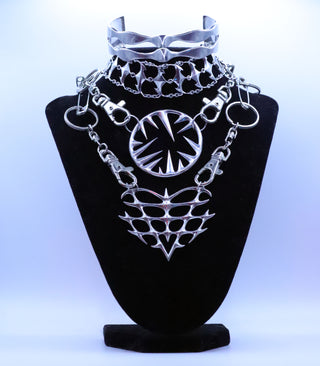 Sterling Silver Punk Necklace Pendant Jewelry