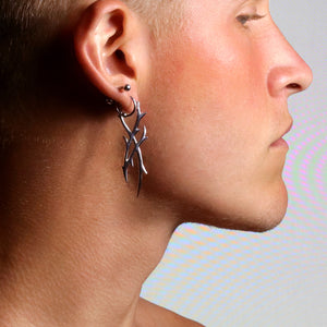 Sterling Silver Punk Tribal Earring Jewelry